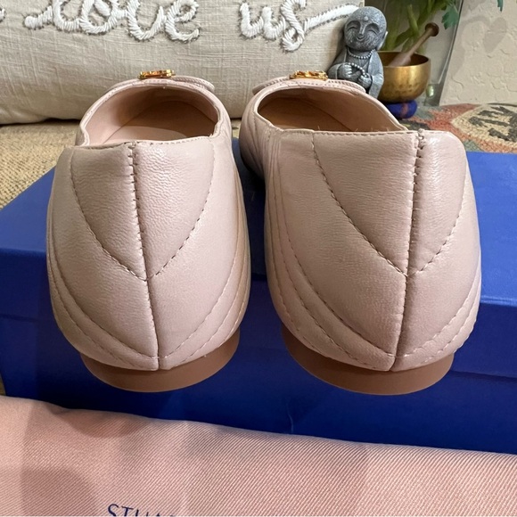 STUART WEITZMAN Hillia In Latte Light Beige Nappa Quilted Leather US10 AA - Picture 11 of 17